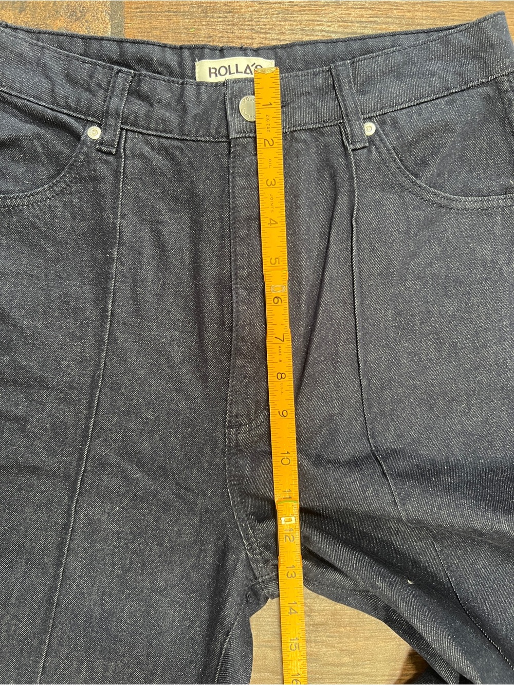 FREE SHIP - ROLLA'S Dark Indigo Studio Flare Jeans - Picture 4 of 8